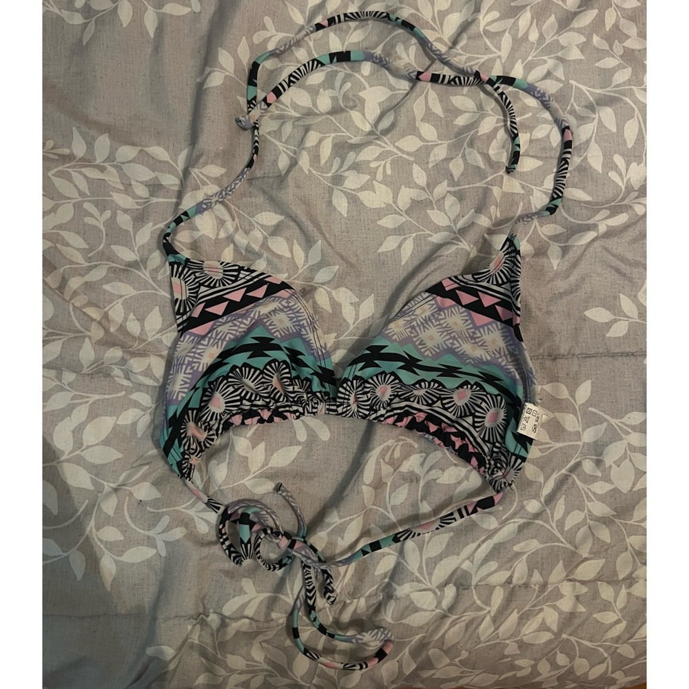 Old Navy Printed Triangle Bikini Top